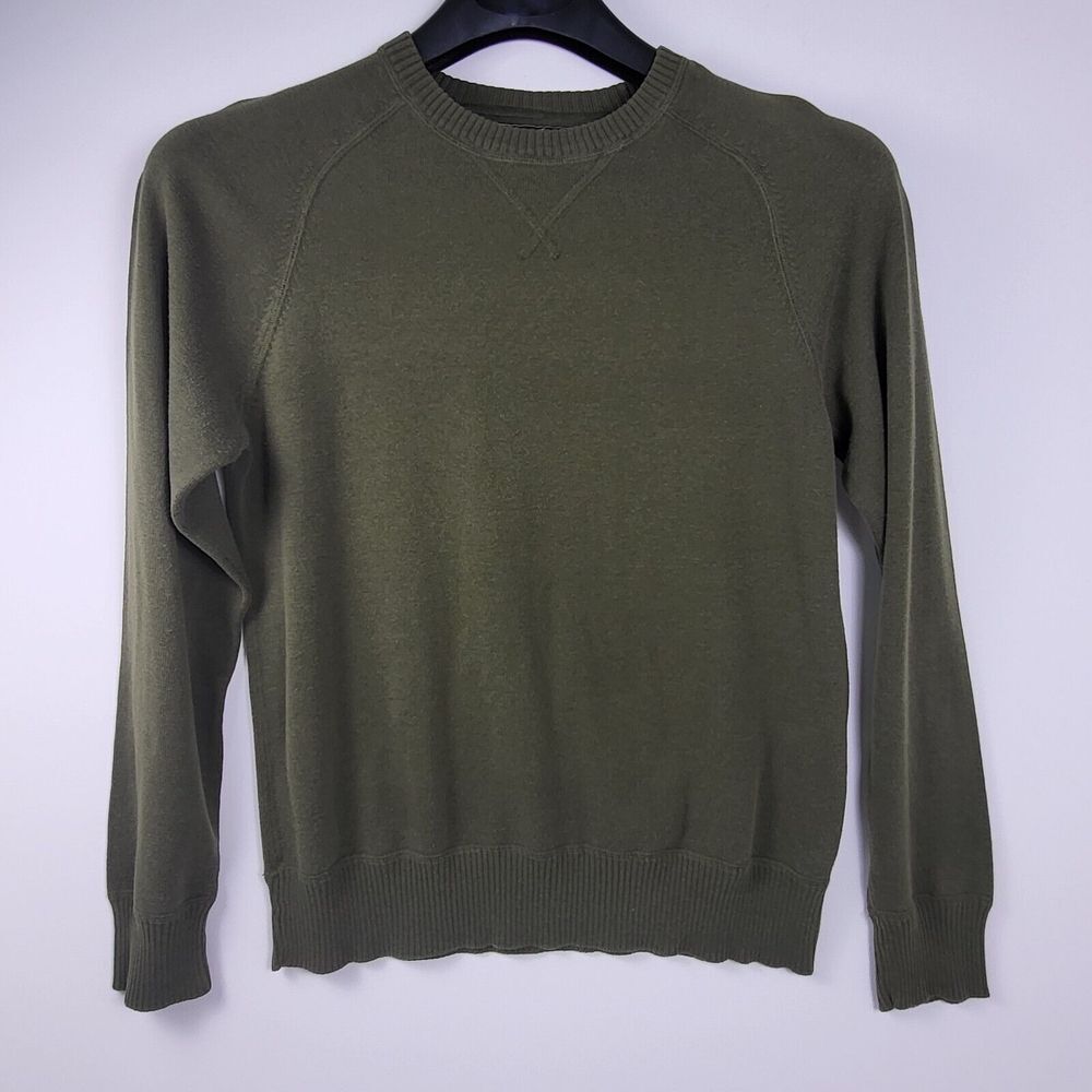 Aeropostale Sweater Mens Medium Long Sleeve Crew Neck Pullover‎ Knit Green